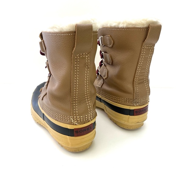 Sorel Women’s Tan Manitou Utility Snow Boots - Picture 6 of 11